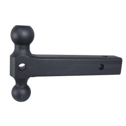 GEN-Y 10K Extended Dual-Ball Mount 2 Inch Shank 12 Inch Length Heavy Duty Adjustable Trailer Hitch Attachment TJ-GH-034