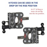 GEN‑Y BOSS 10K Torsion‑Flex 10″ Drop Dual‑Ball Trailer Hitch GEN‑Y BOSS 10K Torsion‑Flex 10-inch drop dual-ball trailer hitch in silver‑vein finish