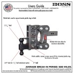 GEN‑Y BOSS 10K Torsion‑Flex 10″ Drop Dual‑Ball Trailer Hitch GEN‑Y BOSS 10K Torsion‑Flex 10-inch drop dual-ball trailer hitch in silver‑vein finish