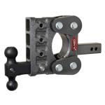 GEN‑Y BOSS 10K Torsion‑Flex 5 Inch Drop Adjustable Dual‑Ball Trailer Hitch