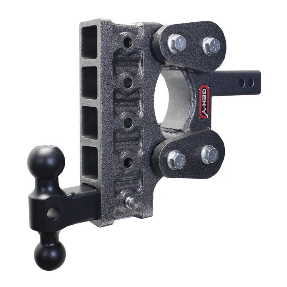 GEN‑Y BOSS 10K Torsion‑Flex Adjustable Drop Trailer Hitch Dual‑Ball GEN‑Y BOSS 10K Torsion‑Flex 7.5 Inch Drop Adjustable Trailer Hitch Dual‑Ball 2 Inch Receiver