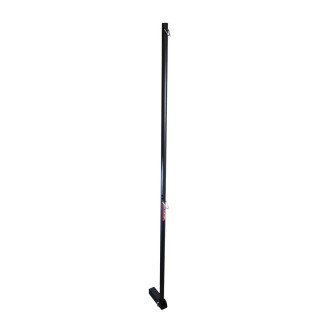 Gen-Y GH102149 Black Hitch Mounted Flagpole 72 Inch Gen-Y GH102149 hitch-mounted flagpole in black on 2-inch trailer hitch receiver