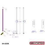 Gen-Y 6ft Extended Hitch-Mounted Flagpole Black Matte 2″ Receiver Gen-Y Extended Hitch Mounted Flagpole 6 ft Black Matte for 2 Inch Receiver