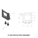 GEN-Y 2 Inch Hitch Anti-Rattle Clamp Silencer – GH102229 GEN-Y 2" Trailer Hitch Anti-Rattle Clamp Silencer – Bolt-On Clamp Style for Towing