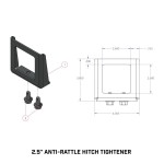 GEN-Y 2.5" Clamp Style Anti-Rattle Hitch Silencer GH102230 GEN-Y 2.5 Inch Trailer Hitch Anti-Rattle Clamp Silencer GH102230 Steel