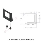 GEN-Y 3 Inch Hitch Anti-Rattle Clamp – Clamp Style Silencer Device GH102269