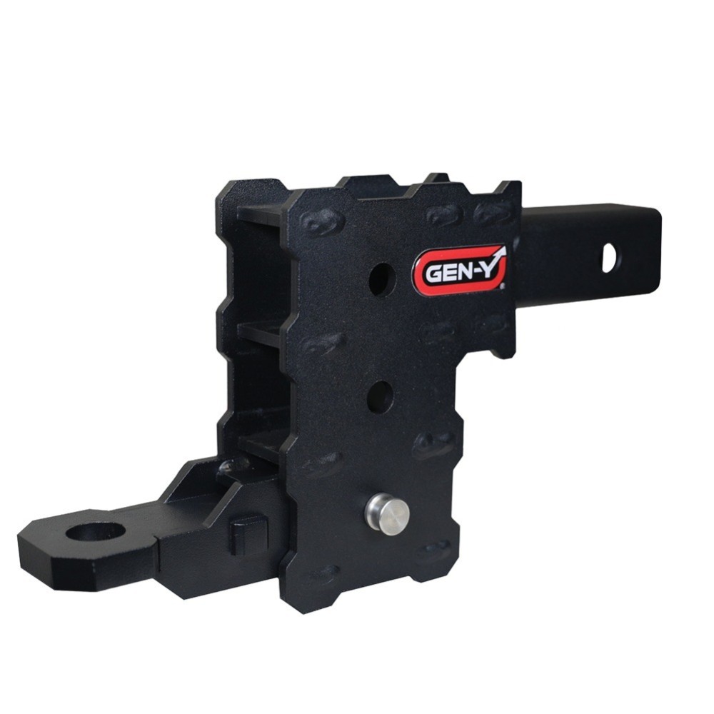 GEN‑Y Phantom 5K Drop Hitch 2″ Shank Ball Mount Pin Clip GEN‑Y Phantom 5K 2-inch hollow shank adjustable drop hitch with ball mount and pin