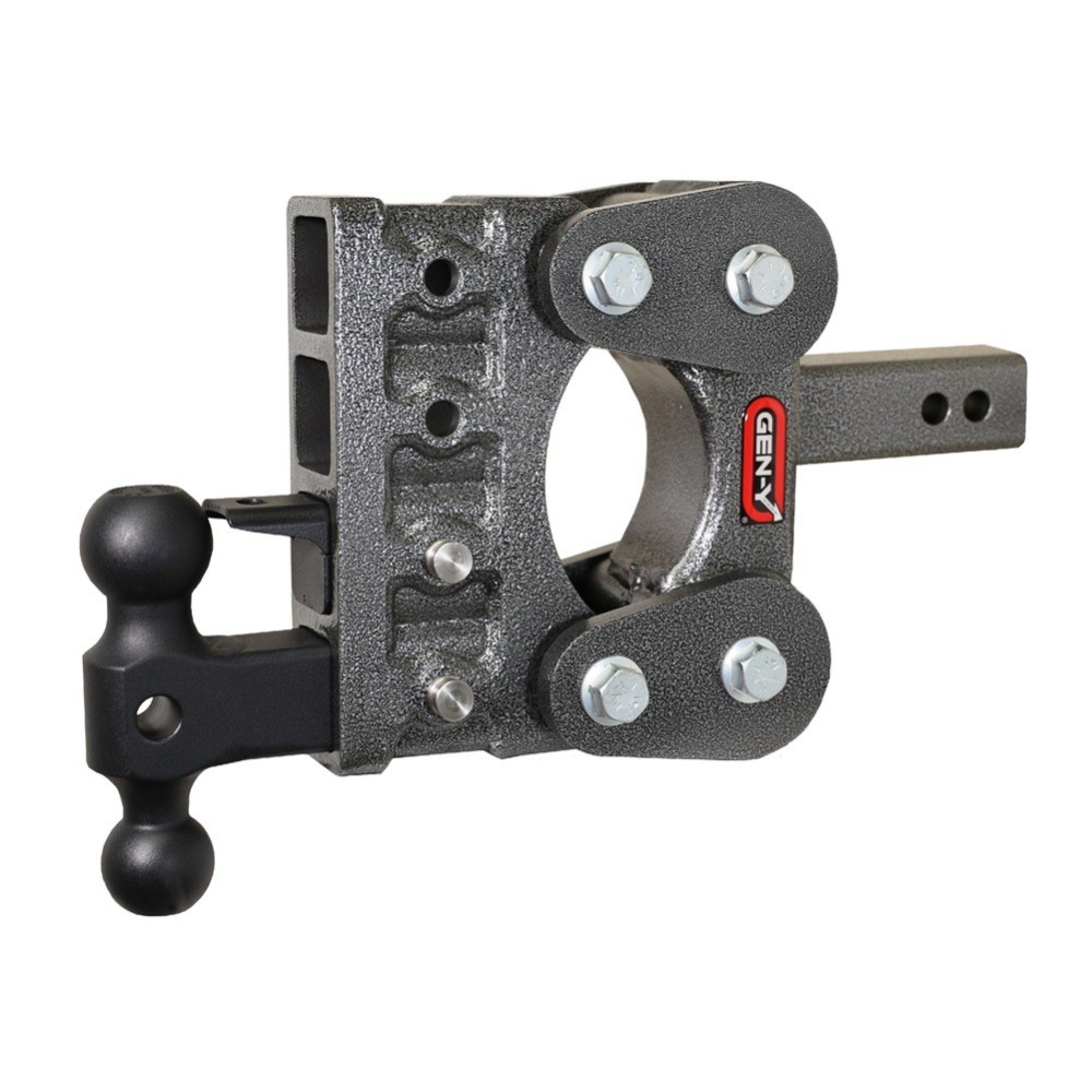 GEN‑Y BOSS 10K Torsion‑Flex 5″ Drop Hitch Dual Ball Pintle Lock GEN‑Y BOSS 10K Torsion‑Flex 5 Inch Drop Adjustable Trailer Hitch with Dual Ball & Pintle Lock