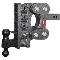 GEN-Y The BOSS 10K Torsion-Flex 7.5 Inch Drop Adjustable Trailer Hitch w/ Pintle Lock Dual-Ball 2 Inch Tow Receiver Mount 1.1K TW Heavy Duty Truck TJ-GH-1025 GH-031 GH-032
