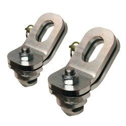 GEN-Y Plate Style Safety Chain Anchor Assembly Pair for Ford GMC Truck Bed Towing Hitch Accessories TJ-GH-103195