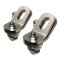 GEN-Y Safety Chain Anchor Pair OEM Puck Ford GMC Dodge GEN-Y plate style safety chain anchor assembly pair for Ford GMC truck bed