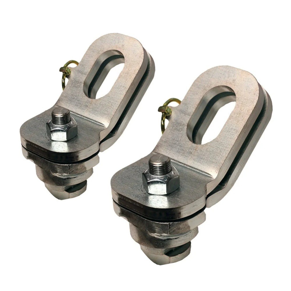 GEN-Y Safety Chain Anchor Pair for Dodge RAM – OEM Puck System Mounting GEN-Y plate style safety chain anchor assembly pair for Dodge RAM OEM puck system