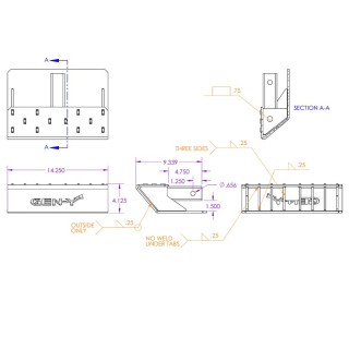 GEN-Y Aluminum Skid Plate with 2 Inch Shank – Heavy Duty Hitch Protector