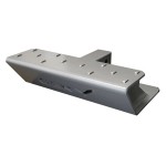 GEN-Y Hitch Skid Plate – 2" Shank Clear Coated Aluminum Hitch Guard GEN-Y Aluminum Skid Plate with 2 Inch Shank – Heavy Duty Hitch Protector