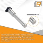 Gen‑Y Trailer Receiver Tow Hitch Lock Set 3‑Pack 5/8x3‑1/8in Stainless Steel Anti‑Theft