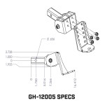 GEN-Y Glyder 7K Drop Hitch – Torsion-Flex, 6" Drop, 2" Shank GEN-Y Glyder Torsion-Flex Hitch with 6 Inch Drop and 2 Inch Shank