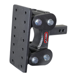 GEN-Y The BOSS Torsion-Flex 16K 2 Inch Shank 5.5 Inch Drop Pintle Plate Hitch 1.7K TW Heavy Duty Truck TJ-GH-1201