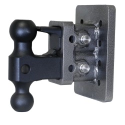 GEN-Y Mega-Duty 16K 2 Inch Bolt-On 2.5 Inch Drop Hitch w/ Pintle Lock Dual-Ball 2K TW Heavy Duty Truck TJ-GH-122 GH-051 GH-032