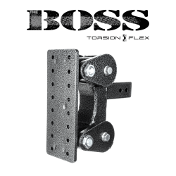 GEN-Y The BOSS Torsion-Flex 21K 2.5 Inch Shank 6.5 Inch Drop Pintle Plate Hitch 2.4K TW Heavy Duty Truck TJ-GH-1301