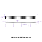 GEN-Y Hitch 14 Ft Aluminum Loading Ramp – 4000 lb Capacity – Made in USA GEN-Y 14 Ft Heavy Duty Aluminum Loading Ramp 15x168 4000 lb Capacity