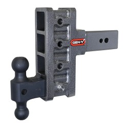 GEN-Y Mega-Duty 32K 3 Inch Offset Shank w/ 3 Inch Rise & 6 Inch Drop Adjustable Trailer Hitch Dual-Ball 3 Inch Tow Receiver Mount 3.5K TW Heavy Duty Truck TJ-GH-2014 GH-0161