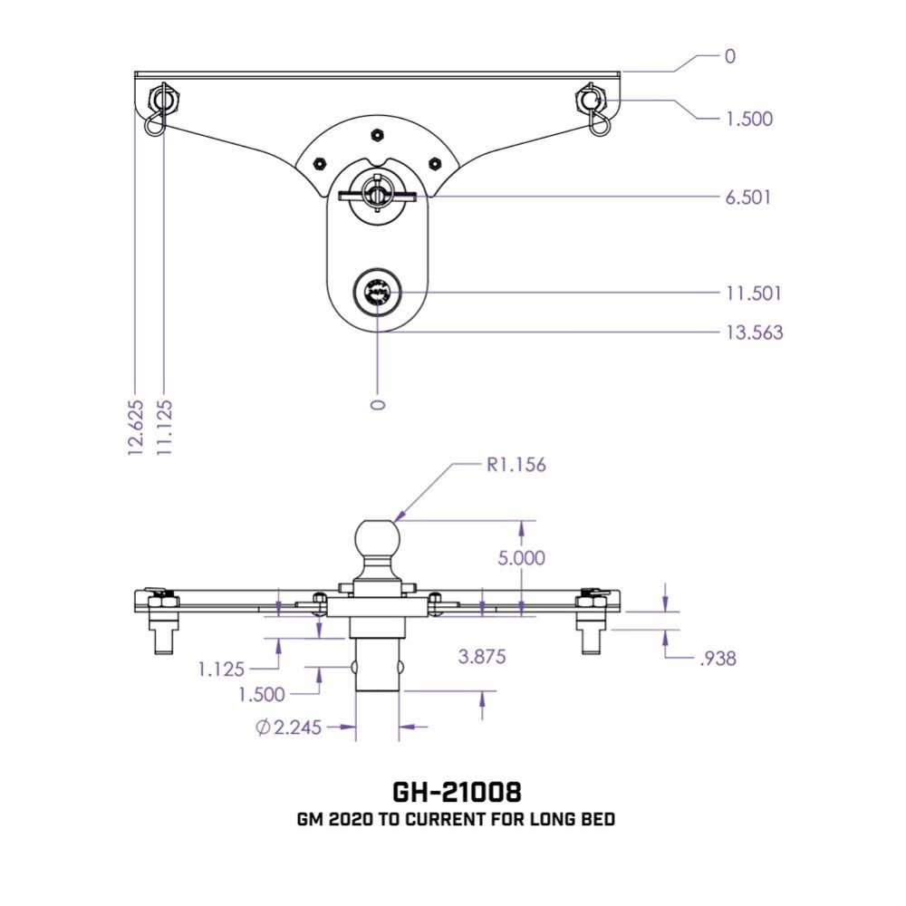GEN-Y Gooseneck 5″ Offset Ball Puck Hitch for 2020–2026 Chevy Silverado & GMC Sierra GEN-Y Gooseneck 5 inch Offset Ball Puck Mount Hitch for Chevy Silverado GMC Sierra