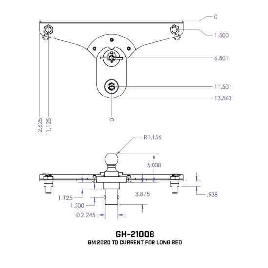 GEN-Y Gooseneck 5″ Offset Ball Puck Hitch for 2020–2026 Chevy Silverado & GMC Sierra GEN-Y Gooseneck 5 inch Offset Ball Puck Mount Hitch for Chevy Silverado GMC Sierra