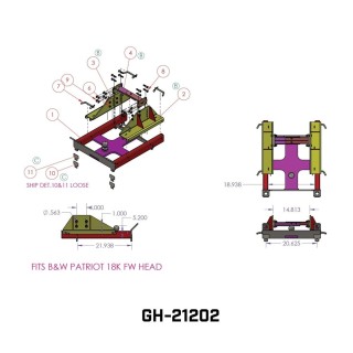 GEN-Y 25K combo hitch for B&W Patriot 18K 5th wheel and 2-5/16″ gooseneck ball