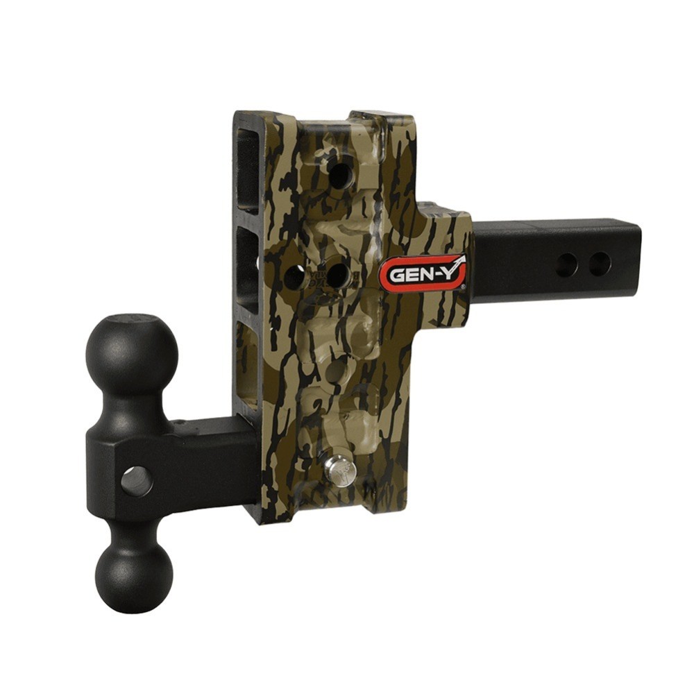 GEN-Y Mega-Duty 16K Mossy Oak Hydro Dipped Adjustable Trailer Hitch Dual Ball