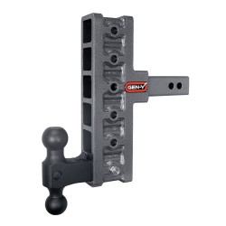 GEN-Y Mega-Duty 16K 2 Inch Offset Shank w/ 5 Inch Rise & 7.5 Inch Drop Adjustable Trailer Hitch Dual-Ball 2 Inch Tow Receiver Mount 2K TW Heavy Duty Truck TJ-GH-216 GH-051