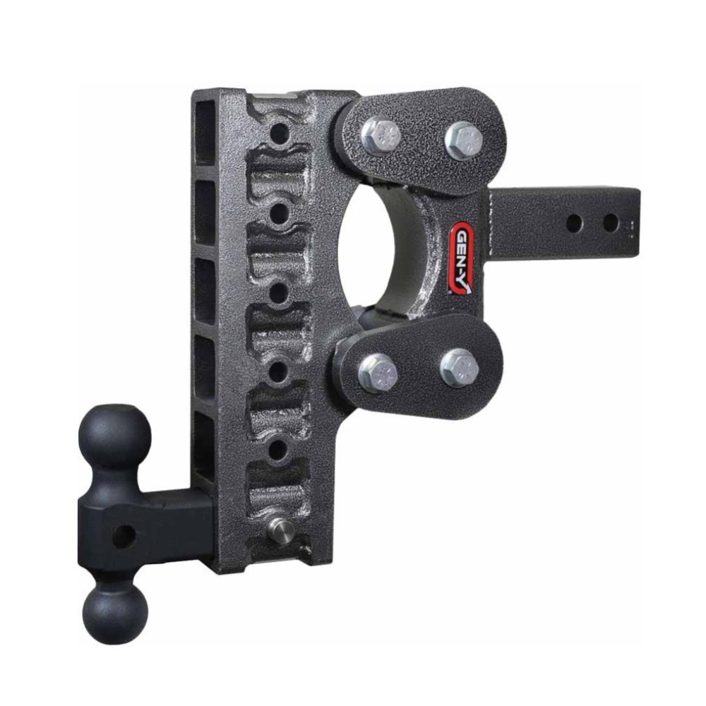 GEN-Y BOSS 10K Torsion-Flex 10″ Drop Dual-Ball Trailer Hitch GEN-Y The BOSS 10K Torsion-Flex 10 Inch Drop Adjustable Dual Ball Trailer Hitch