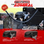 GEN-Y Hitch 21K Adjustable Coupler – SnapLatch, 2-5/16" Ball – GH24001 GEN-Y 21K SnapLatch Channel Mount Coupler – 2-5/16" Ball, Black GH24001