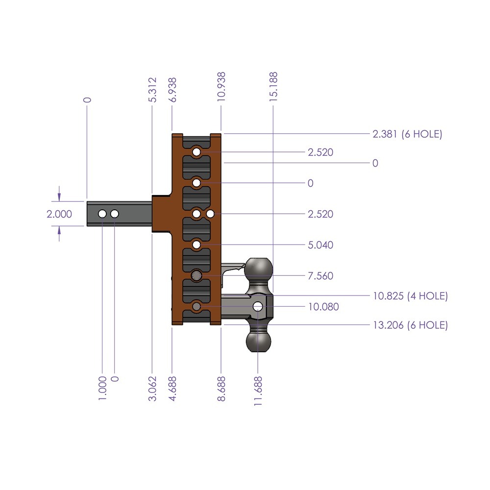 gen-y mega-duty 10k 22.5 inch drop adjustable trailer hitch with stabilizer kit for 2 inch receiver