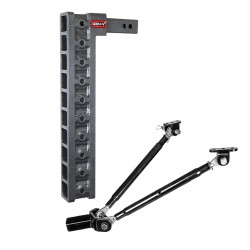 GEN-Y Mega-Duty 10K 22.5 Inch Drop Adjustable Trailer Hitch w/ Stabilizer Kit 2 Inch Tow Receiver Mount 1.5K TW Heavy Duty Truck TJ-GH-3010 GH-0100