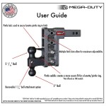 GEN-Y Mega-Duty 10K Adjustable 5″ Drop / Rise Dual-Ball Hitch GH-303 GEN-Y Mega-Duty 10K 5-Inch Drop Adjustable Dual-Ball Trailer Hitch GH-303