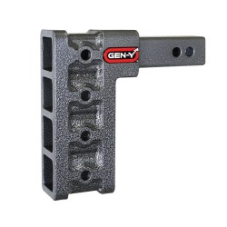 GEN-Y Mega-Duty 10K 7.5 Inch Drop Adjustable Trailer Hitch 2 Inch Tow Receiver Mount 1.5K TW Heavy Duty Truck TJ-GH-304