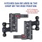 GEN-Y Mega-Duty 10K 12.5 Inch Drop Adjustable Trailer Hitch 2 Inch Receiver 1.5K TW