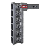 GEN-Y Mega-Duty 10K 12.5 Inch Drop Adjustable Trailer Hitch 2 Inch Receiver 1.5K TW