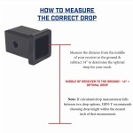 GEN-Y Mega-Duty 10K Adjustable 15" Drop Hitch 2" Receiver Mount Heavy Duty Truck GEN-Y Mega-Duty 10K 15 Inch Drop Adjustable Trailer Hitch 2 Inch Receiver Heavy Duty