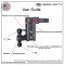 GEN-Y Mega-Duty 10K 17.5" Drop Hitch 2" Receiver with Stabilizer Kit for Trucks GEN-Y Mega-Duty 10K 17.5 Inch Drop Adjustable Trailer Hitch with Stabilizer Kit