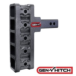 GEN-Y Mega-Duty 10K 2 Inch Offset Shank 2.5 Inch Rise 7.5 Inch Drop Hitch 1.5K TW Heavy Duty Truck TJ-GH-405