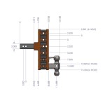 GEN-Y Mega-Duty 10K Adjustable Drop Hitch 2 Inch Offset Shank 7.5 Inch Drop GEN-Y Mega-Duty 10K Adjustable Drop Hitch 2 Inch Offset Shank 7.5 Inch Drop