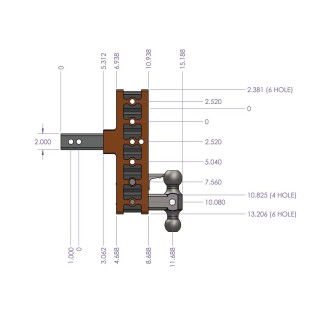 GEN-Y Mega-Duty 10K Adjustable Drop Hitch 2 Inch Offset Shank 7.5 Inch Drop GEN-Y Mega-Duty 10K Adjustable Drop Hitch 2 Inch Offset Shank 7.5 Inch Drop