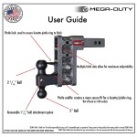 GEN-Y Mega-Duty 10K Adjustable Drop Hitch 2 Inch Offset Shank 7.5 Inch Drop GEN-Y Mega-Duty 10K Adjustable Drop Hitch 2 Inch Offset Shank 7.5 Inch Drop