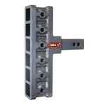 GEN-Y Mega-Duty 10K 2 Inch Offset Adjustable Drop Hitch 5 Inch Rise 7.5 Inch Drop