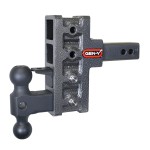 GEN-Y Mega-Duty 10K Adjustable Drop Hitch – Dual Ball & Pintle Lock GEN-Y Mega-Duty 10K adjustable hitch with dual-ball pintle lock and powder coat finish
