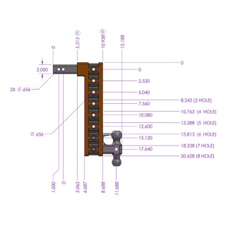 GEN-Y Mega-Duty 16K Adjustable Drop Hitch 7.5" Drop Rise 2" Receiver Heavy Duty GEN-Y Mega-Duty 16K Adjustable Drop Hitch 7.5" Drop Rise 2" Receiver Heavy Duty