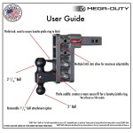 GEN-Y Mega-Duty 16K 15 Inch Drop Adjustable Hitch with Stabilizer Kit Heavy Duty Truck GEN-Y Mega-Duty 16K 15 Inch Drop Adjustable Trailer Hitch with Stabilizer Kit