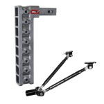 GEN-Y Mega-Duty 16K 17.5 Inch Drop Adjustable Trailer Hitch Heavy Duty Truck Hitch GEN-Y Mega-Duty 16K 17.5 Inch Drop Adjustable Hitch with Stabilizer Kit 2 Inch Receiver
