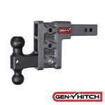 GEN-Y 16K 5″ Drop Adjustable Dual-Ball Trailer Hitch GEN-Y Mega-Duty 16K 5 Inch Drop Adjustable Dual-Ball Trailer Hitch